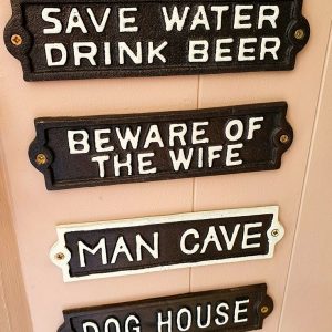 Various Bar/Home Cast Iron Sign
